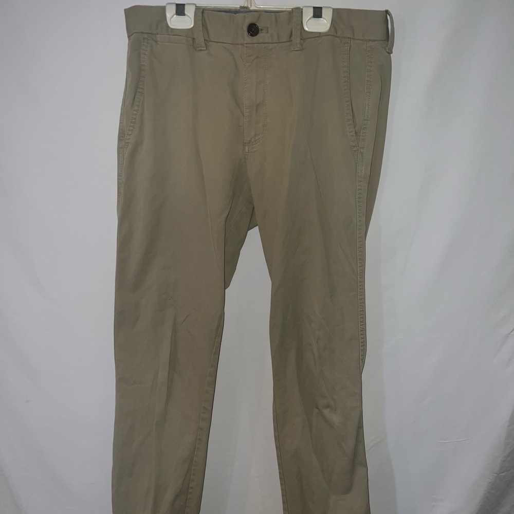 Mens Size 30x32 Gap Slim Tan Khaki Pants Khakis